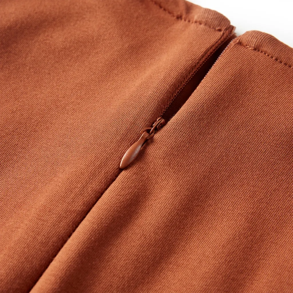 Abito da Bambina a Maniche Lunghe Cognac 116 CFW2509061