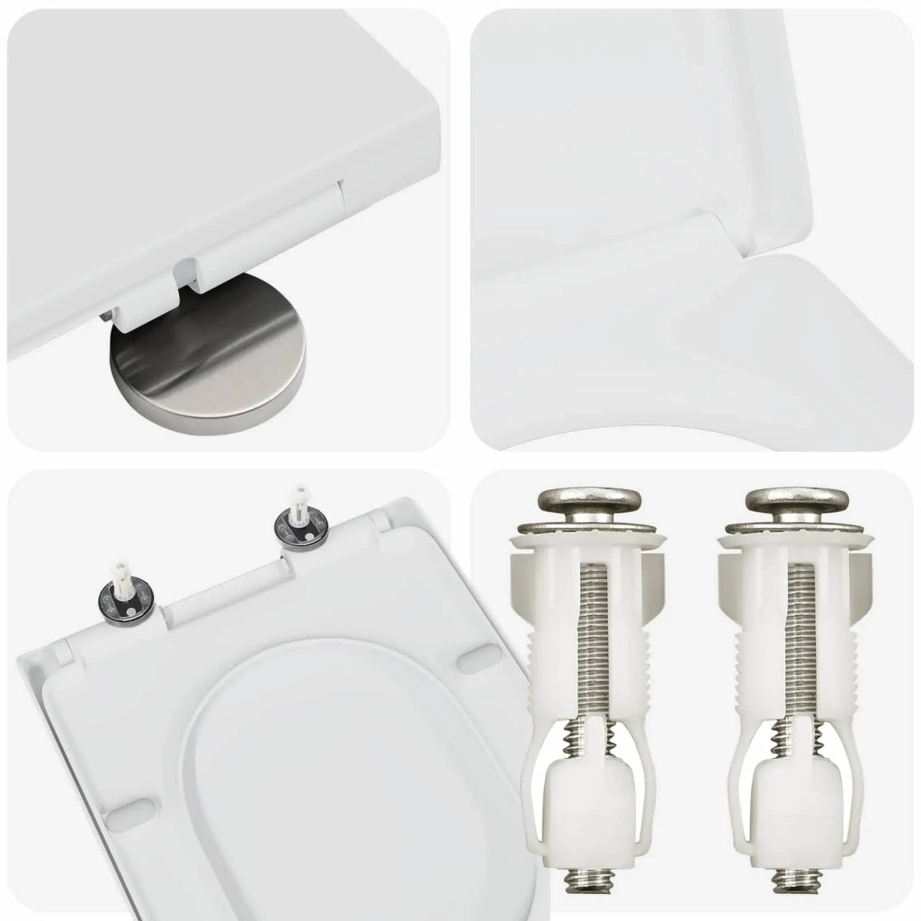 Sedile del WC Bianco 49 x 36 x 4 cm Duroplast CFW3142971