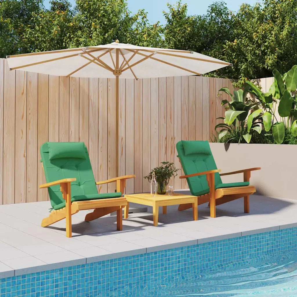 Cuscini per sedie 2 pcs Verde 58 x 77 x 4,5 cm Tessuto Oxford 361835