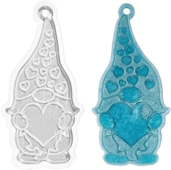 Kabouter in silicone di forma 1 | Dimensioni della figura: 72 cm x 34 cm x 4 cm