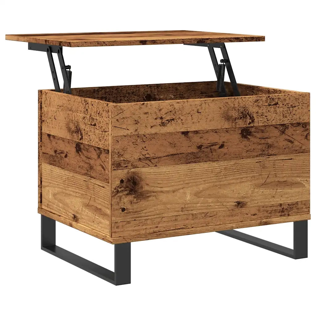 Tavolino da Salotto Legno Antico 60x44,5x45cm Legno Multistrato