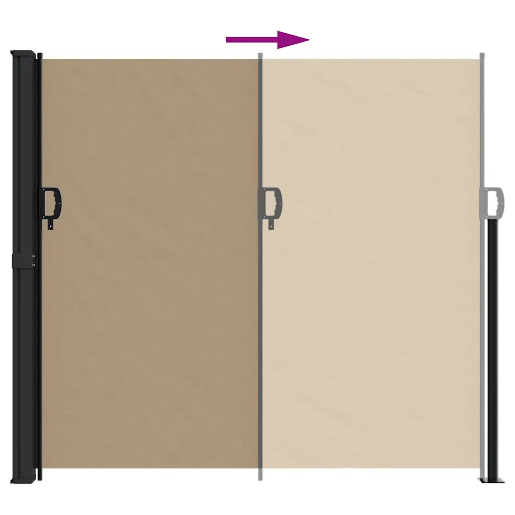 vidaXL Tenda da Sole Laterale Retrattile Tortora 180x300 cm