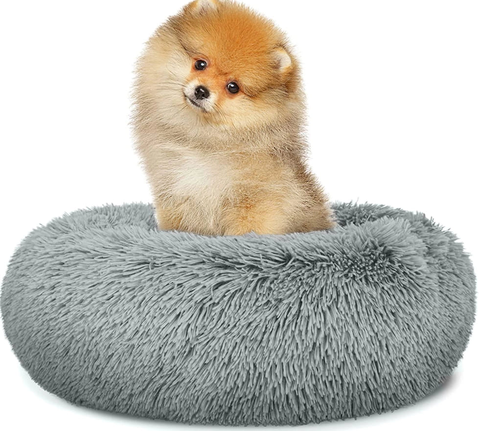 Valora PELUCHE LETTO S 40CM Letto per animali domestici grigio chiaro peluche x30