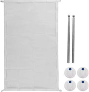 Porta bambino estensibile - Portatile e ripiegabile - 2 ganci - Bianco