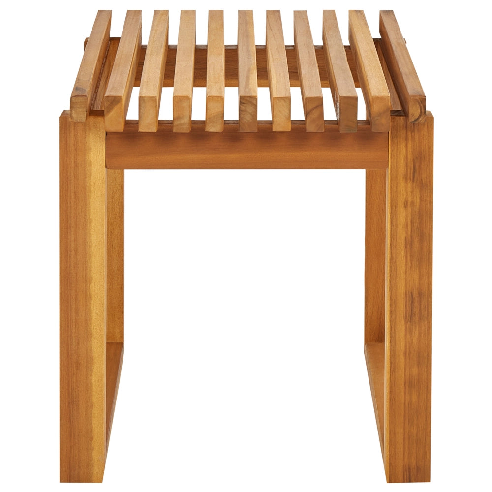 Set da bistrot 3 pezzi Acacia massiccia chiara 2 sedie pieghevoli e tavolo da tè Design a doghe