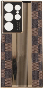 Copritelefono Luxe - Copritelefono S23 Ultra - Protezione Antischoc - Copertura in PU Pelle - Rafforzamento Antiverticale - Colorazione Cuoio Chiara - Copritelefono
