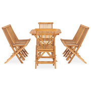 Set da Pranzo da Giardino 9 pz Pieghevole in Massello di Teak 3059969