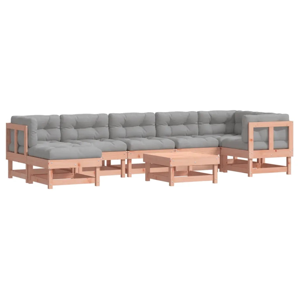 Set Divani Giardino 8 pz con Cuscini Legno Massello di Douglas 3185848