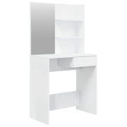 Toletta con specchio 74,5 x 40 x 141 cm bianco lucido 02_0006301