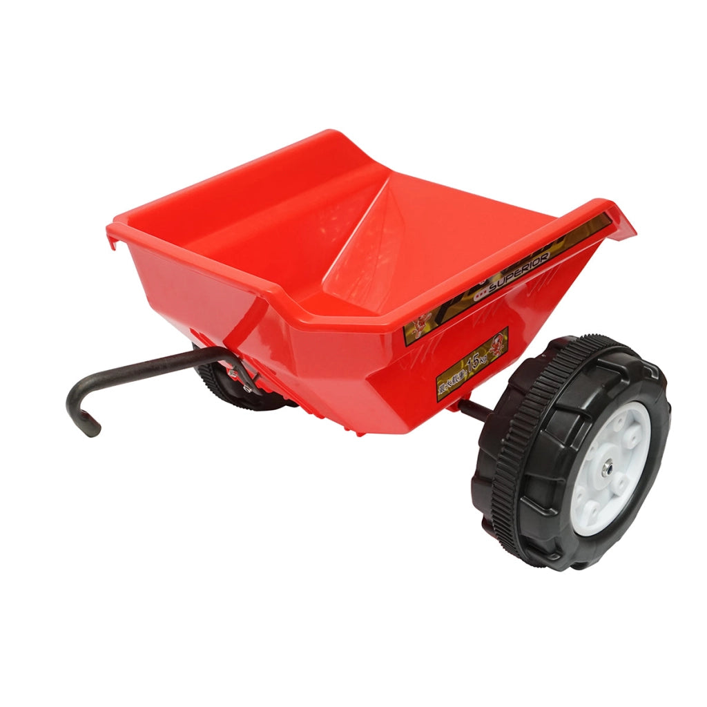 Trattore elettrico con rimorchio e batteria per bambini, giocattolo 3-6 anni Hello Baby
