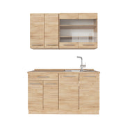 Vicco Cucina monoblocco Quercia dorata 140 cm senza piano di lavoro