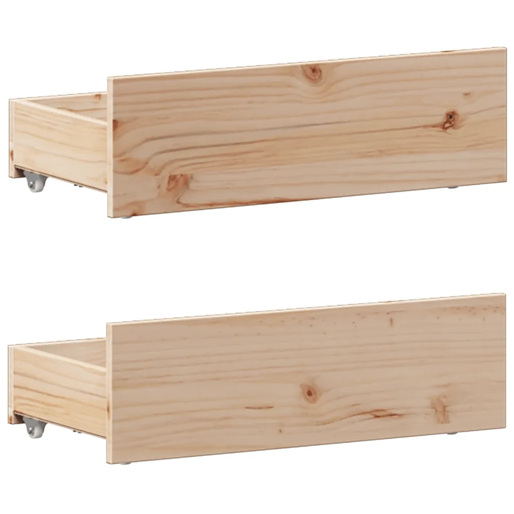 Letto Libreria senza Materasso 90x190 cm Legno Massello Pino 3308942