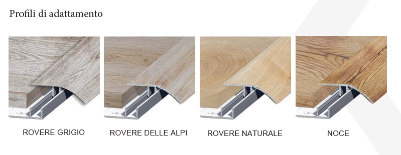 PROFILO DI ADATTAMENTO Colore Rovere grigio