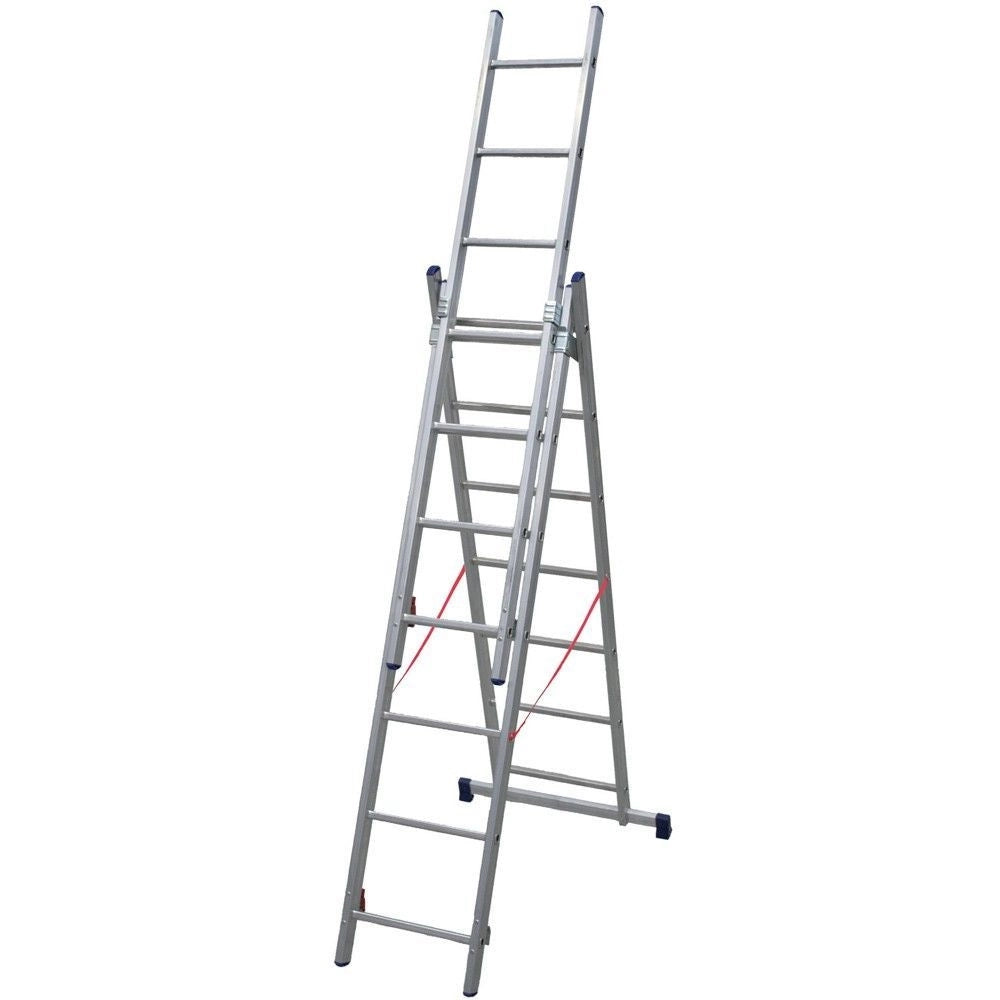Scala telescopica trasformabile estensibile in alluminio