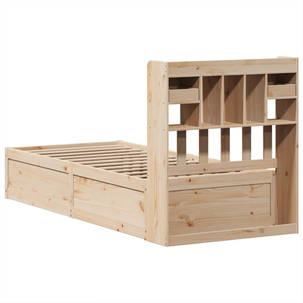 Giroletto senza Materasso 75x190 cm in Legno Massello di Pino 3323518