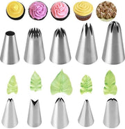 Spennelli professionali per dolci - 10 pezzi in acciaio inossidabile - dolci delicati & cupcake .