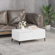Tavolino da Salotto-Tavolino da soggiorno-Tavolo Bianco 90x50x36,5 cm in Legno Multistrato 593267