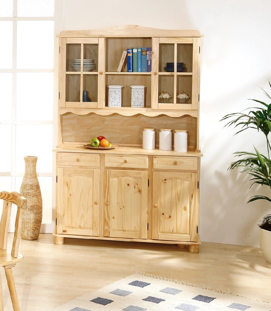 Madia Presezzo, Credenza 3 Cassetti, 130x32x198h cm Marrone Rovere