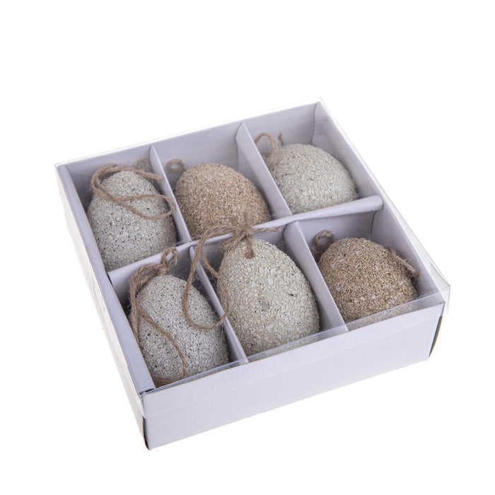 Set 12 Uova Truciolo H 8 cm