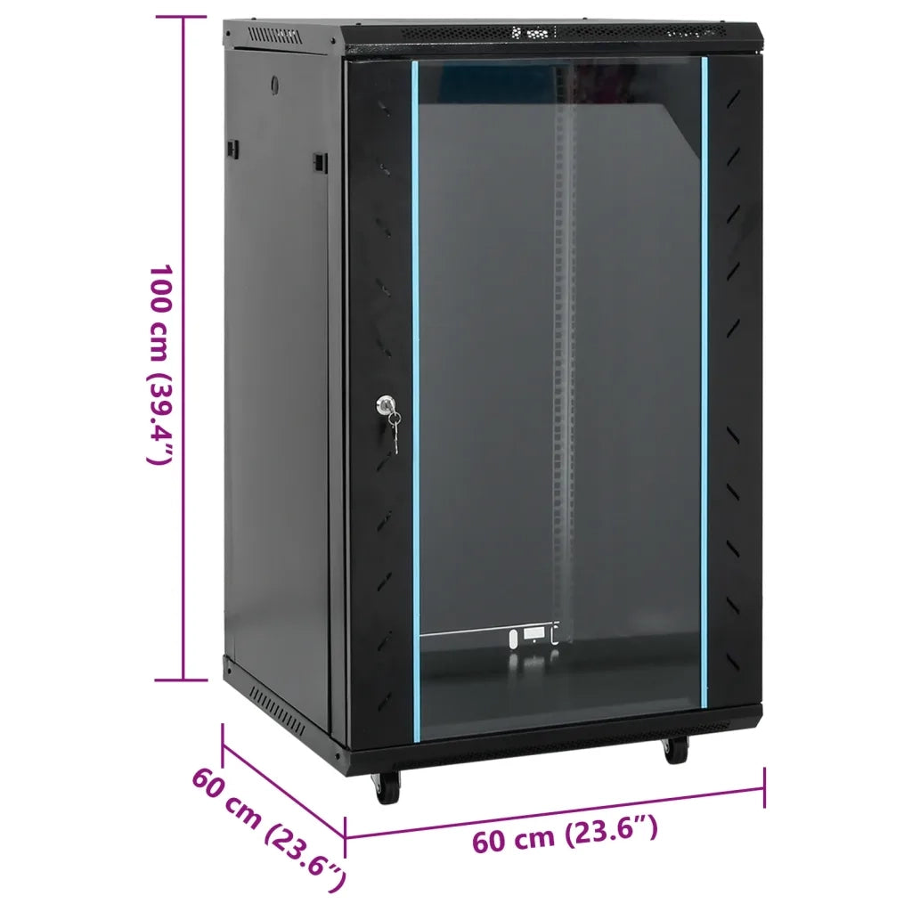 Armadietto di Rete 18U con Ruote 19" IP20 60x60x100 cm CFW9389788