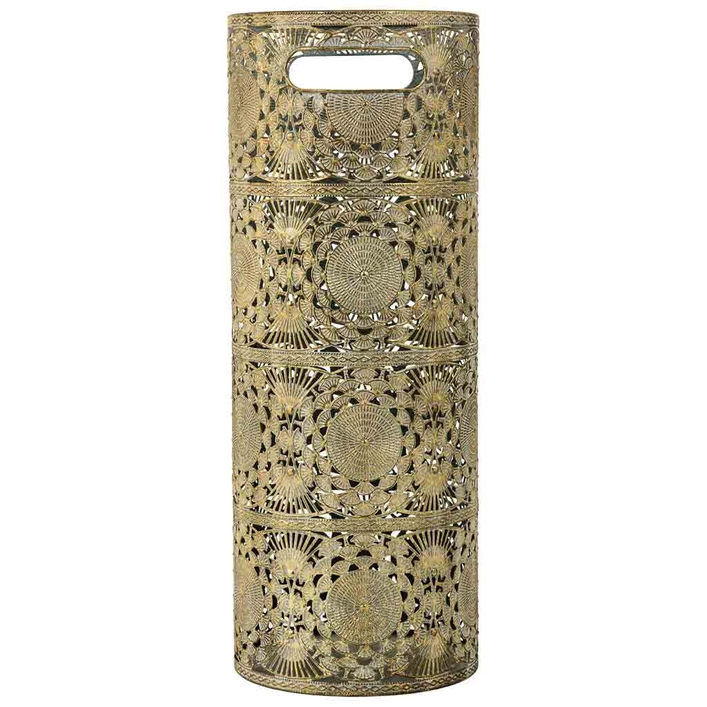 Portaombrelli metallo dorato 20x20x53h cm