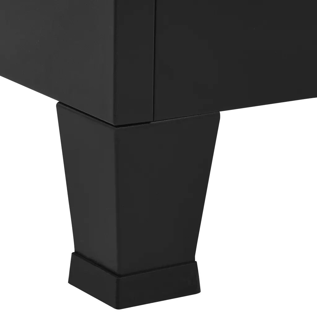Armadio Classificatore Industriale Nero 90x40x100 cm in Acciaio cod mxl 52963