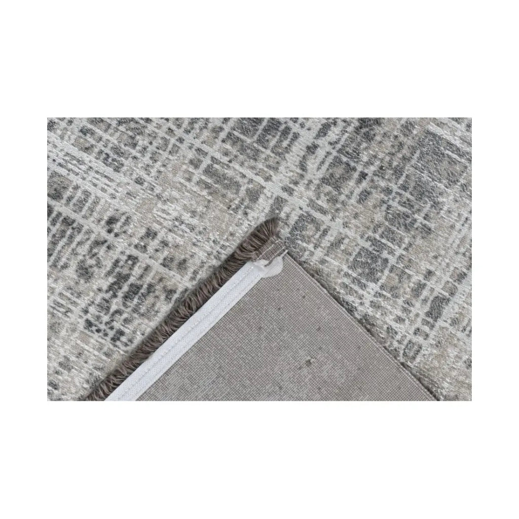 Tappeto 150x80cm, design E109E colore argento - Comfort ed eleganza per il tuo interno.