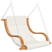 Sedia a Dondolo Senza Telaio con Cuscino Legno Curvato CFW6405720