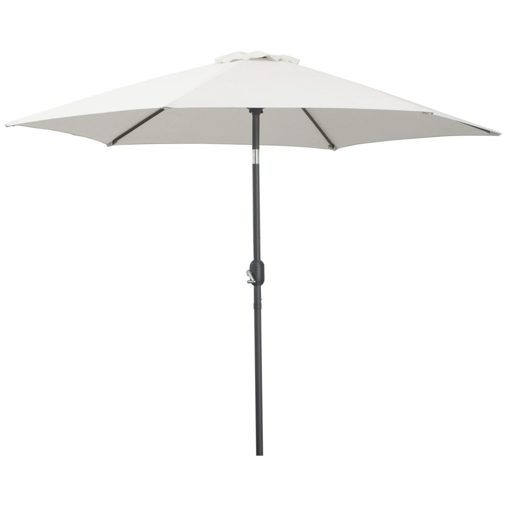 Ombrellone da Giardino ¨C zephmum ¨C Beige e Nero Alluminio Poliestere 260x240 cm