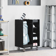 Armadio per Golf con ruota Rovere Nero 65 x 45 x 98 cm 899448