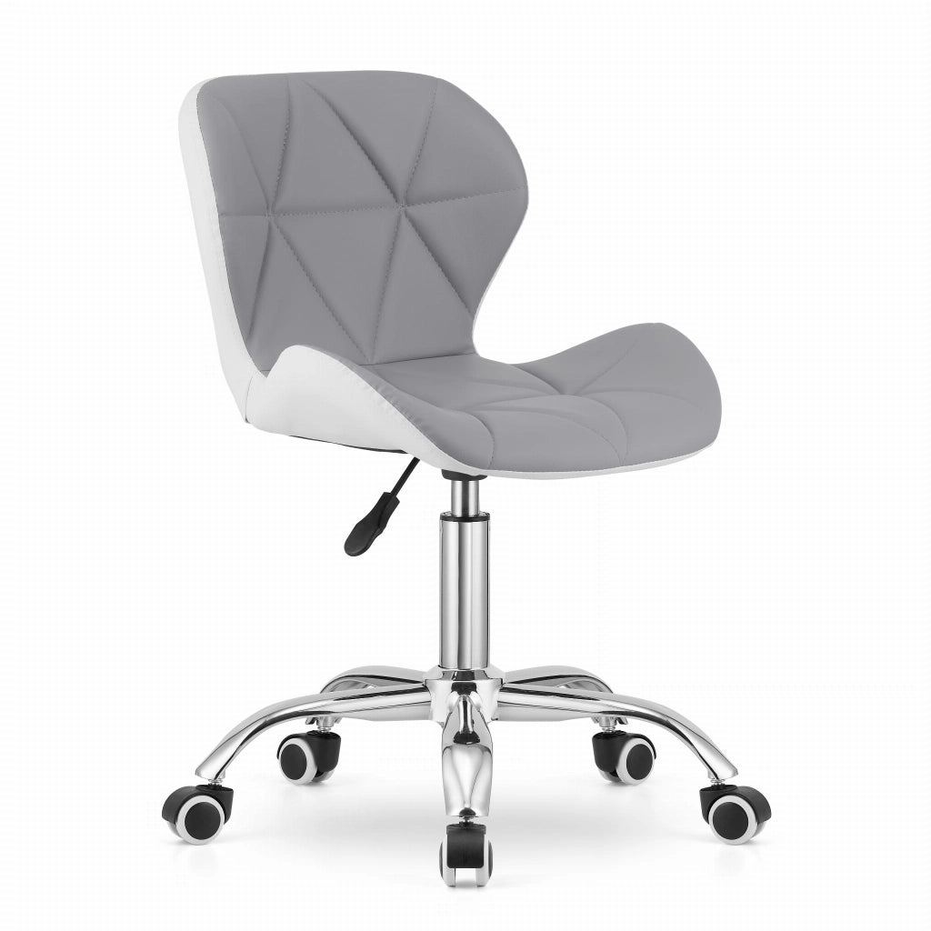 Sedia girevole Valora AVOLA grigia e bianca dal design ergonomico
