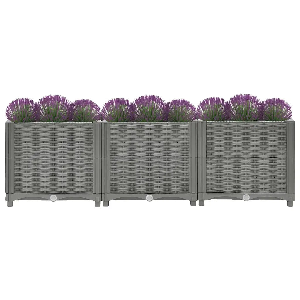 Fioriera | Cassetta per fiori | Vaso Rialzata 120x40x38 cm in Polipropilene