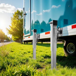 Stabilizzatori rimorchio, Set 2 piedi di supporto pieghevoli max 1350 kg a piede