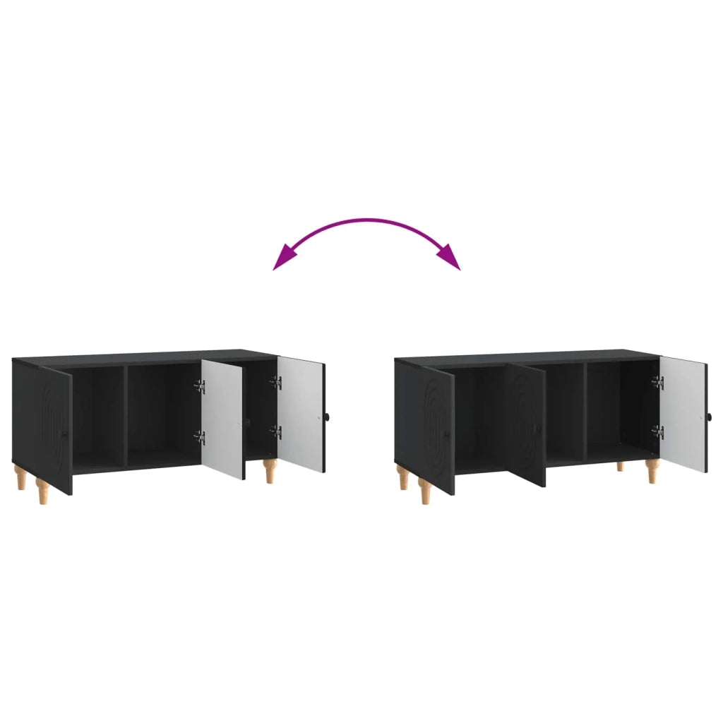 Mobile TV Nero 99 x 34,5 x 50 cm Legno ingegnerizzato