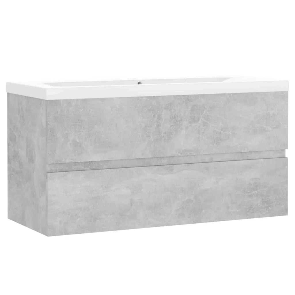 Mobile con Lavabo Integrato Grigio Cemento in Legno Multistratocod mxl 72756