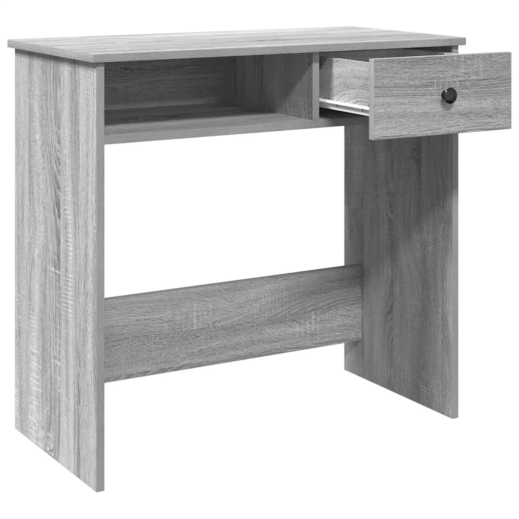 Scrivania Grigio Sonoma 80x40x75 cm in Legno Multistrato 860477