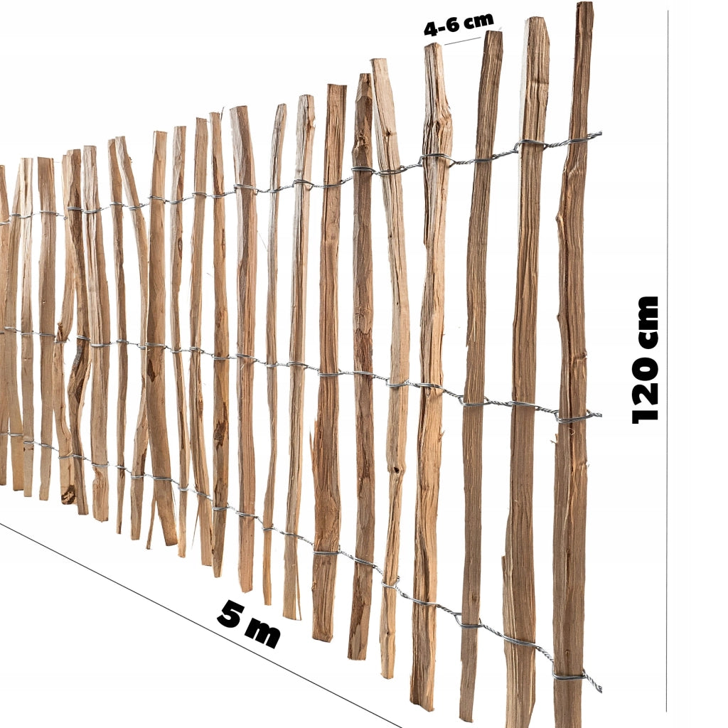 Recinzione protettiva avvolgibile KADAX Hazel Stacket Fence 500x120 4-6cm
