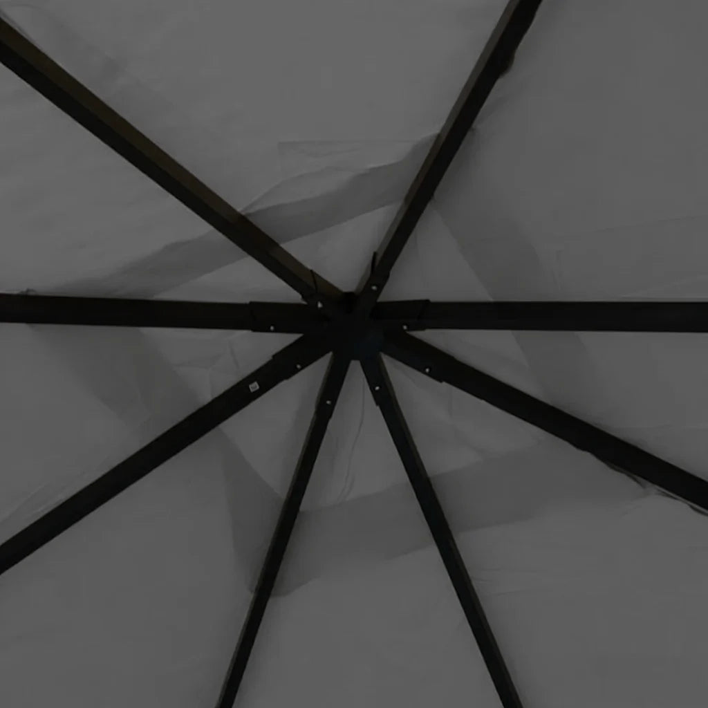 Gazebo da Giardino 4x4x3 m Antracite 180 g/m² 312238