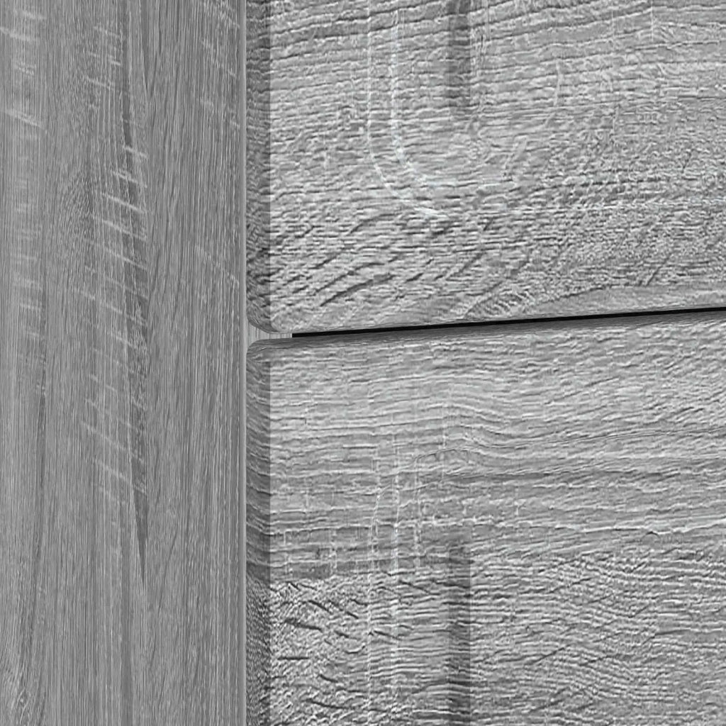Comodino | Armadio da Notte | Mobiletto da notte con cassetto Grigio Sonoma 43 x 41 x 63,5 cm