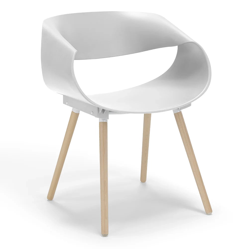 Sedia in polipropilene DILETTA con gambe in faggio, resistente ai raggi UV, design moderno, ideale per sala da pranzo, cucina, sala d’attesa, bar, ristoranti, colore Petrolio