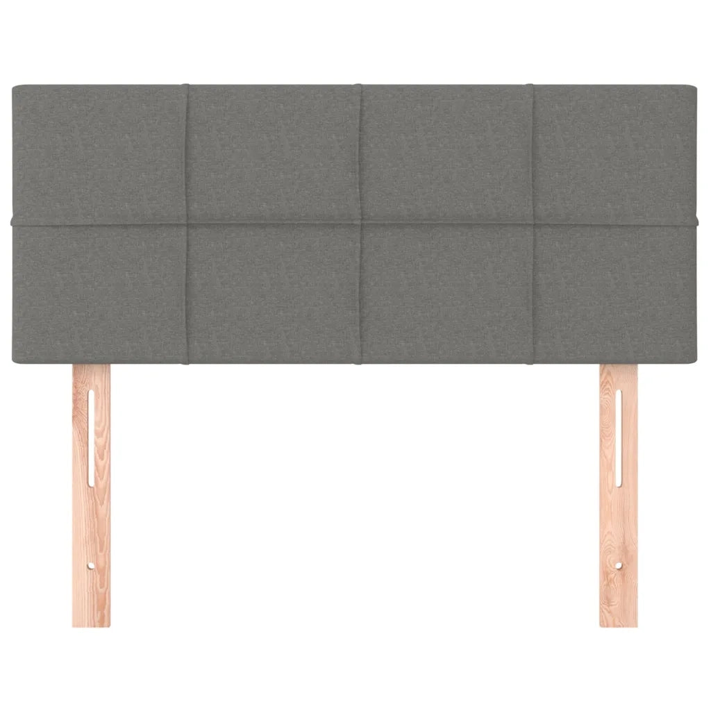Testiera Grigio Scuro 90x5x78/88 cm in Tessuto