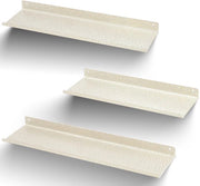 Set di tre pannelli per parete in metallo, 30/35/40 cm, pannelli per parete da bagno, con supporto a molla da 12 kg, display per soggiorno, cucina, camera da letto, ufficio