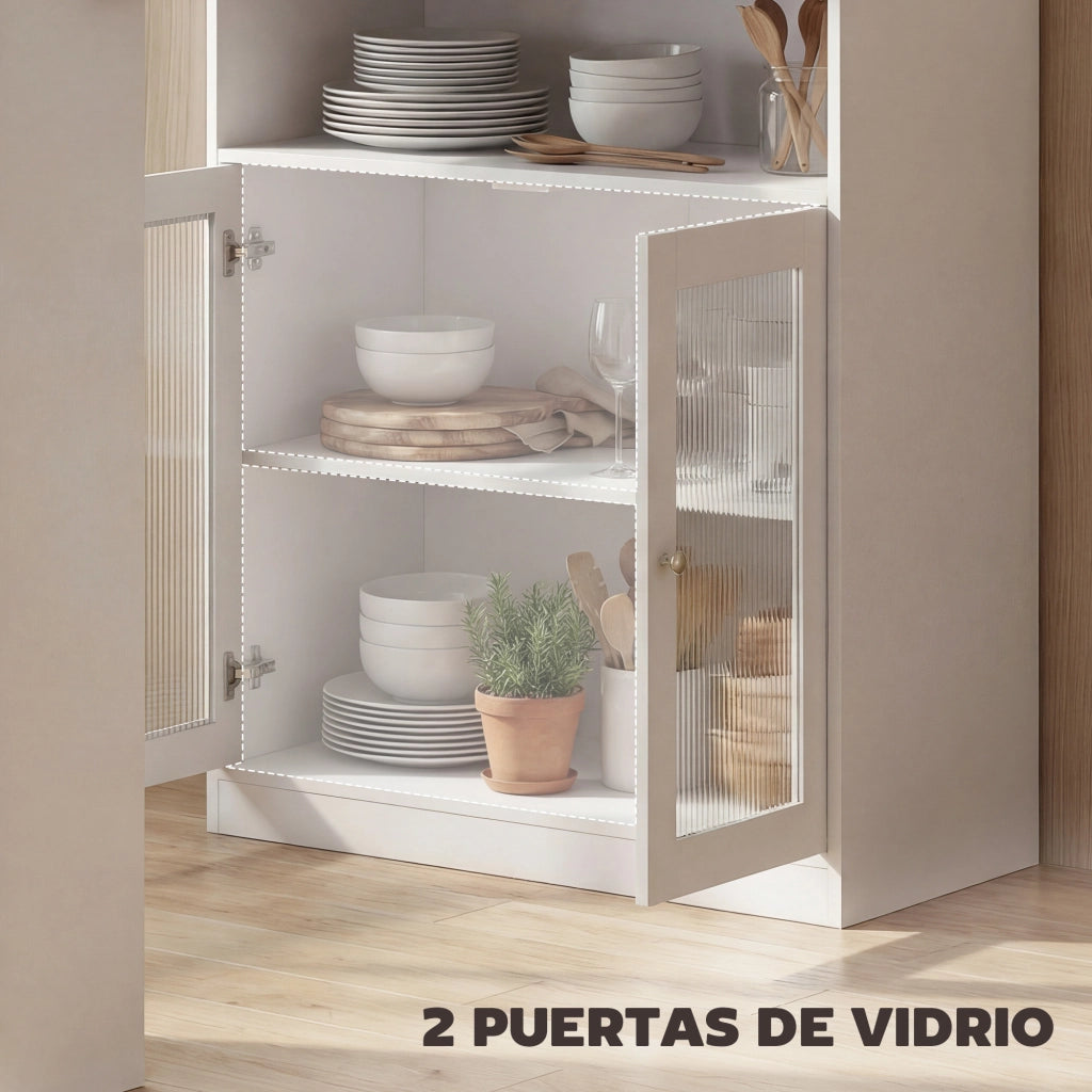 Tavolo da bar allungabile e girevole 90¡ã ¨C zephmum ¨C Bianco e naturale 150x80x105,5 cm