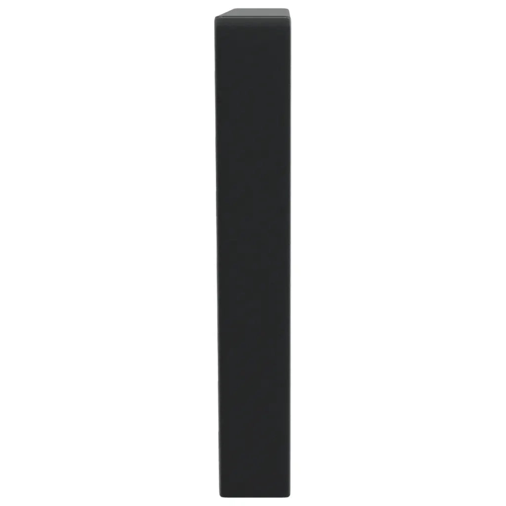 Reggimensole per Lavabo 2 pz Nere Trapezio in Acciaio