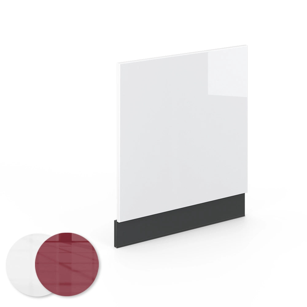 Pannello frontale Fame-Line Bianco lucido/Antracite 60 cm, PL Marmo Vicco