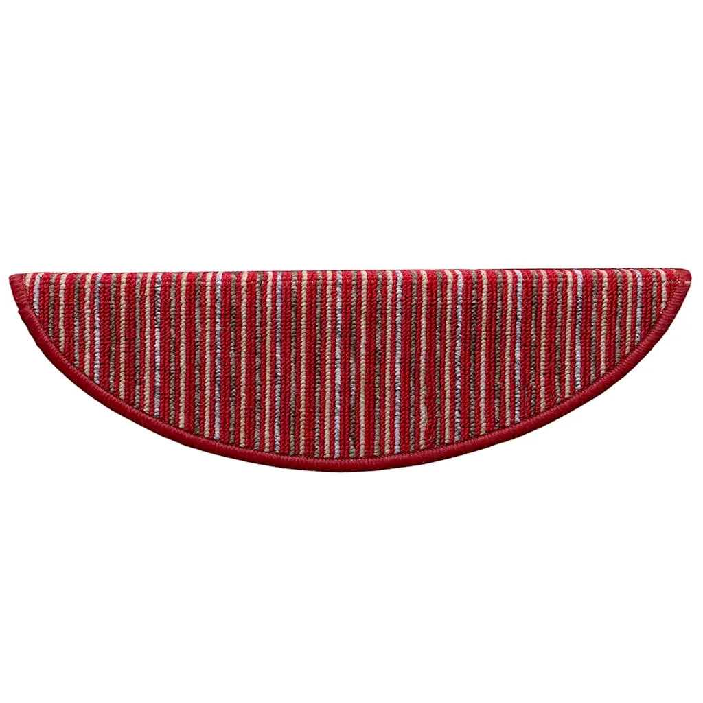 Tappetini per scale autoadesivi 15 pcs Rosso 56 x 17 x 3 cm 42011441