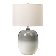 Lampada da tavolo ceramica bianco/grigio Chalk Farm E27 Elstead