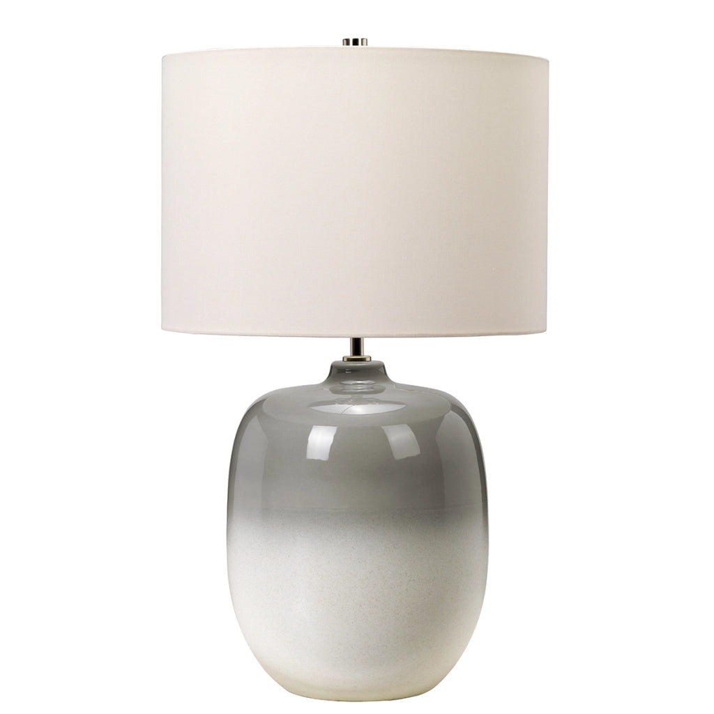 Lampada da tavolo ceramica bianco/grigio Chalk Farm E27 Elstead