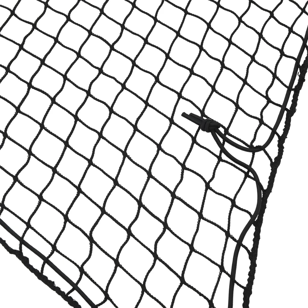 Rete per Rimorchio con Corda Elastica Nero 7x3,5 m in PP CFW3971127