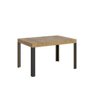 Tavolo allungabile 90x130/234 cm Linea telaio Antracite - Quercia Natura